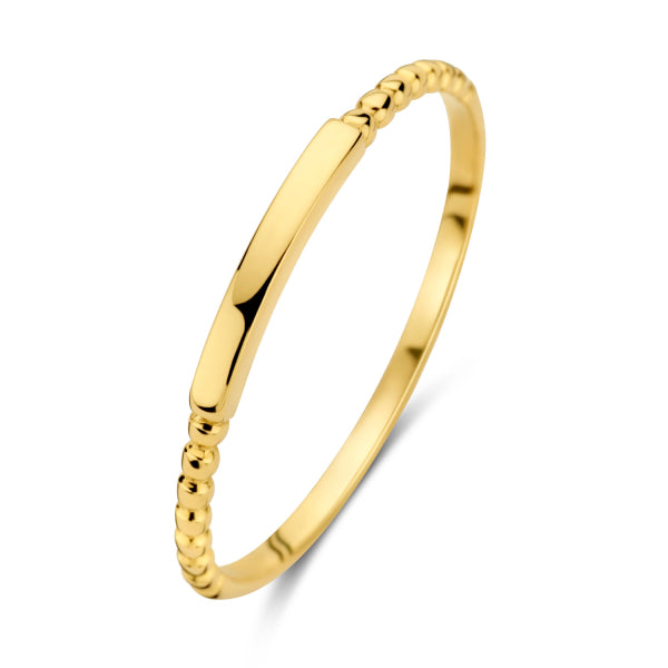 Ring „Linear Bead“ – 14Kt Gelbgold
