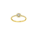 Ring „Luminous Halo“ – 18k Gelbgold mit Brillanten