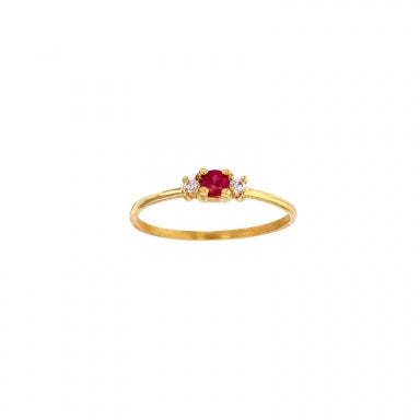 Ring „Luminous Trio“ – 18k Gelbgold