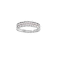 Ring „Lunar Double“ – 375er Weißgold
