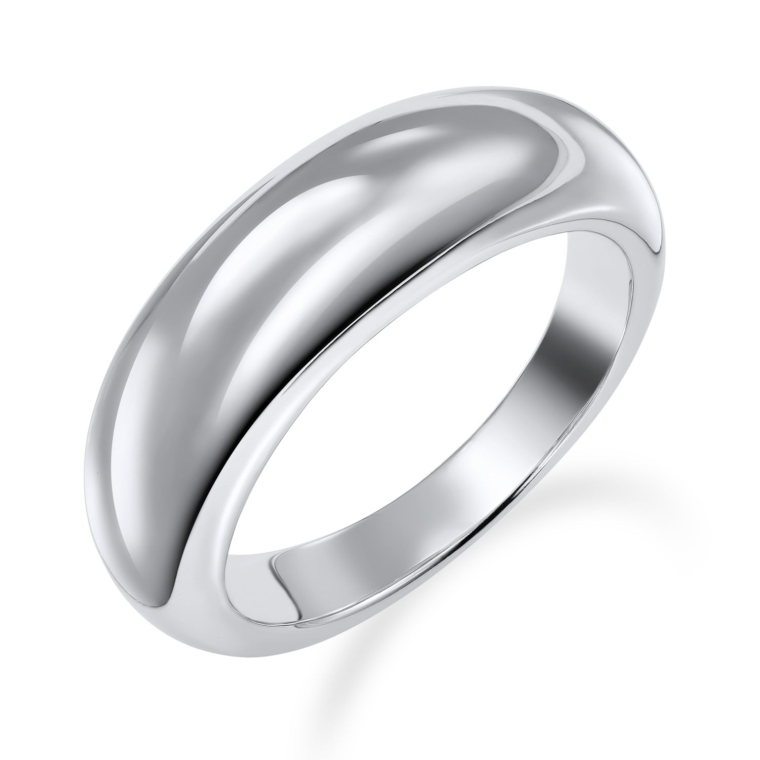 Ring „Monolith Dome“ – aus hochglanzpoliertem 925er Sterling Silber