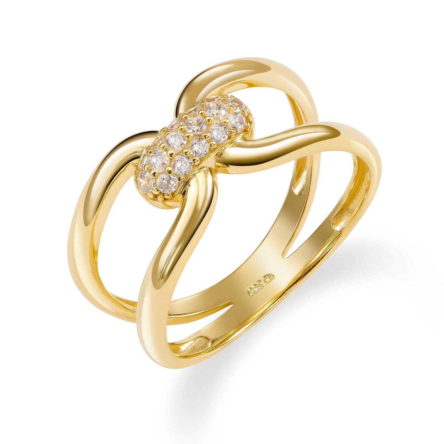 Ring „Nexus Infinity“ – aus 925er Sterling Silber, vergoldet