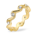 Ring „Ocean Sparkle“ – aus vergoldetem 925er Silber