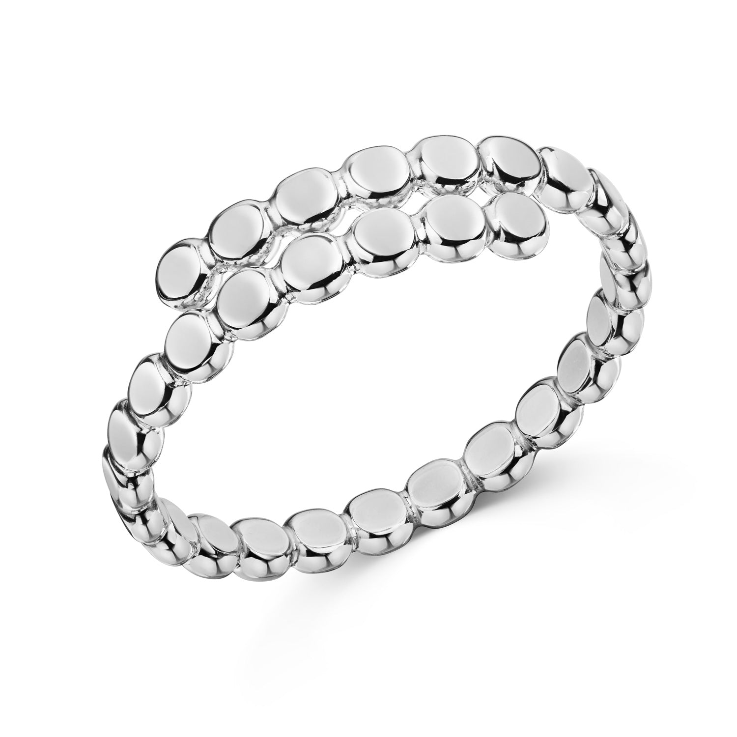 Ring „Orbital Duo“ – aus rhodiniertem 925 Sterling Silber