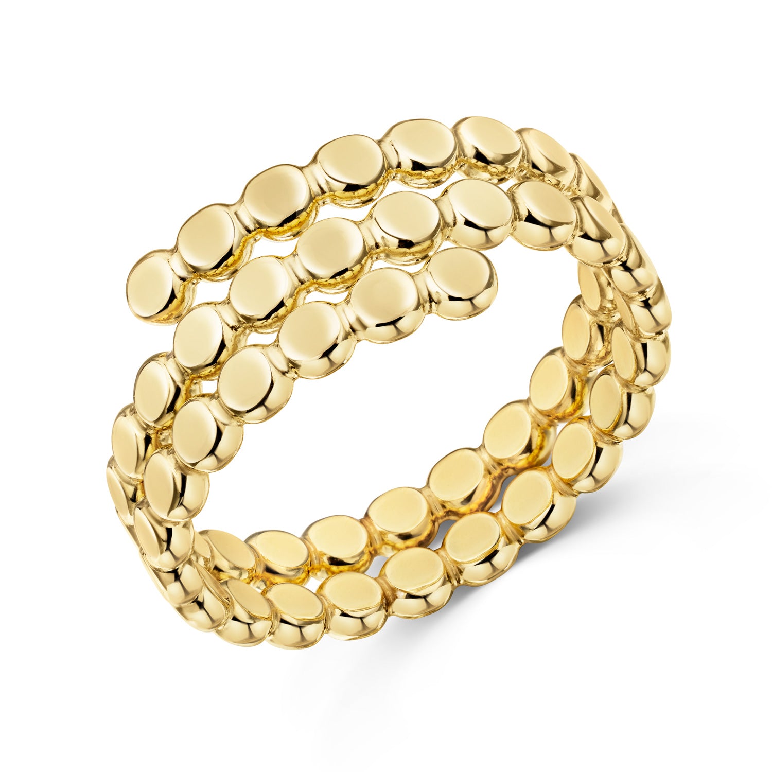 Ring „Orbital Flattened“ – aus 925 Silber, 5 Milliemes vergoldet