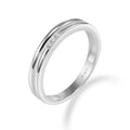 Ring „Parallel Flow“ – aus rhodiniertem 925er Sterling Silber