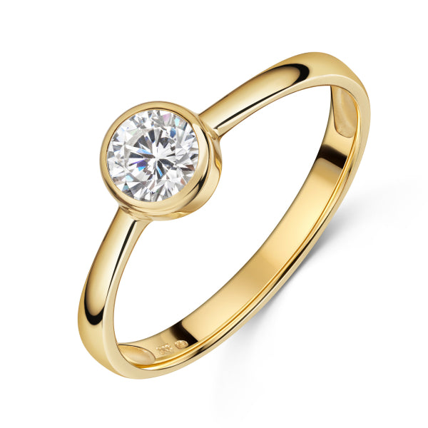 Ring „Pure Circle“ – 333er Gelbgold