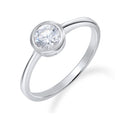 Ring „Pure Circle“ – aus rhodiniertem 925er Sterling Silber
