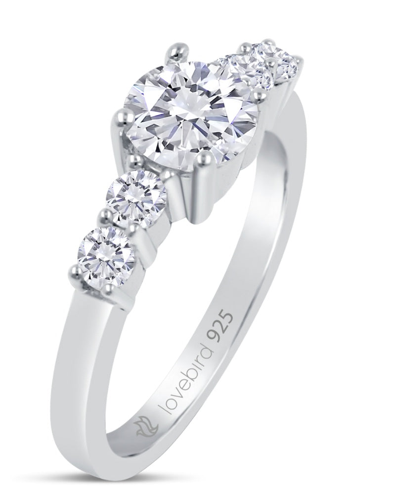 Ring „Quintessence 101“ – aus rhodiniertem 925er Sterling Silber