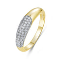 Ring „Radiant Segment“ – aus 925 Sterling Silber, 18k vergoldet