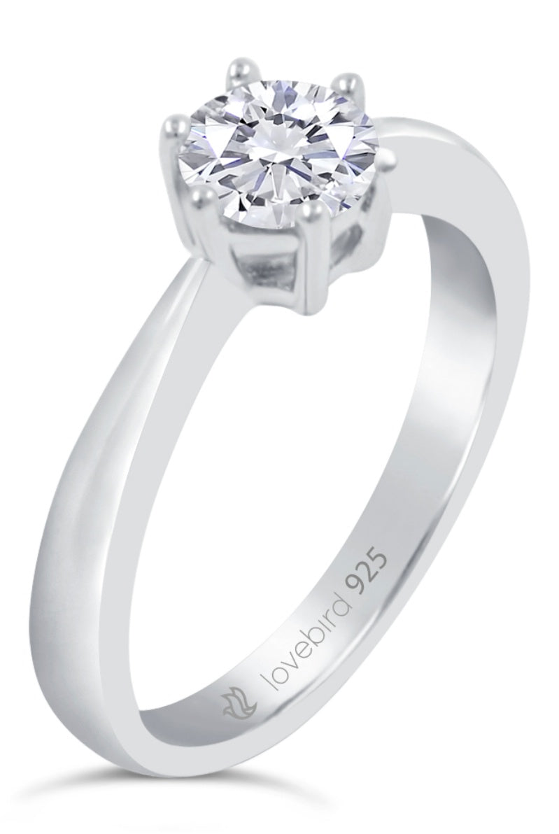 Ring „Royal 101“ – aus rhodiniertem 925er Sterling Silber