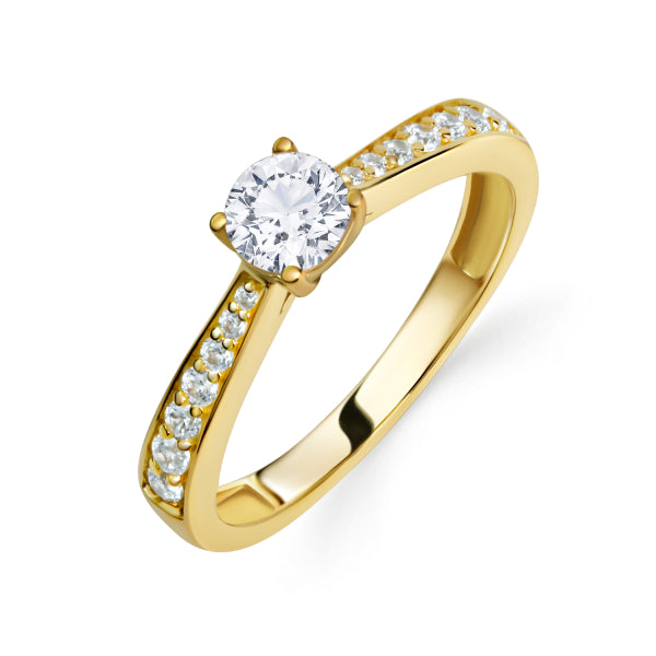 Ring „Royal Sparkle“ – 333er Gelbgold