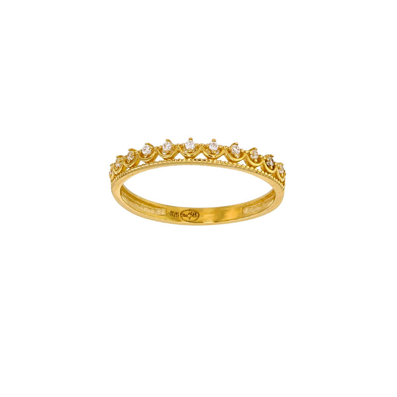 Ring „Royal Sparkle“ – 375er Gelbgold