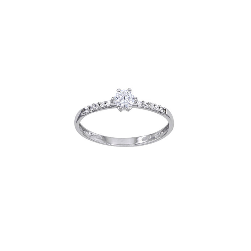 Ring „Shining Path“ – 375er Weißgold