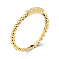 Ring „Spherique Bar“ – aus 925er Sterling Silber, 18k vergoldet