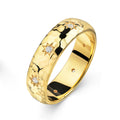 Ring „Starlight Forge“ – Hammerschlag-Design aus 925er Sterling Silber, 18k vergoldet