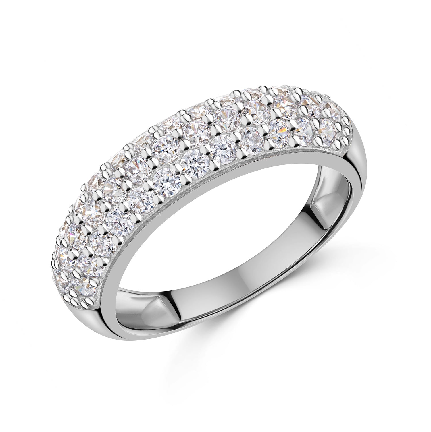 Ring „Stellar Glacé Pure“ – rhodiniertem 925er Sterling Silber