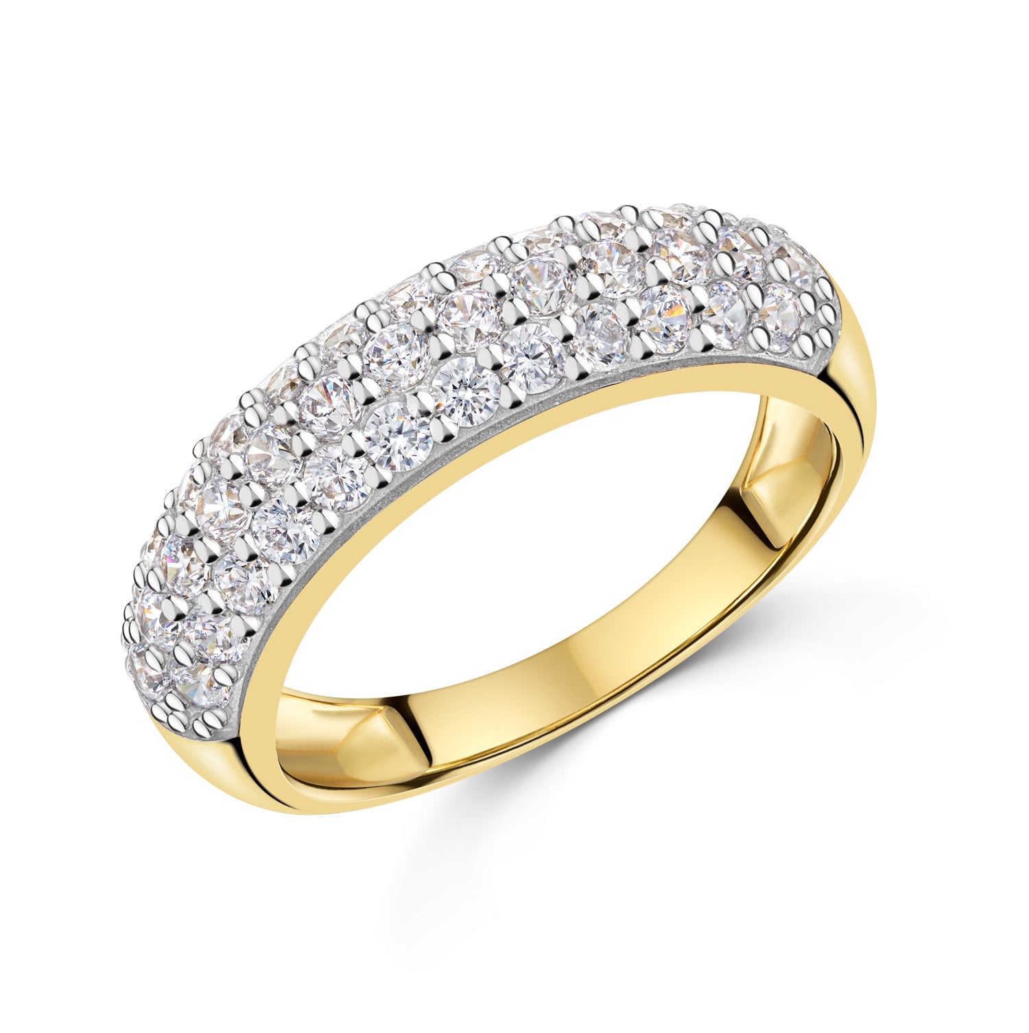 Ring „Stellar Glacé“ – aus 925er Silber, Vergoldet