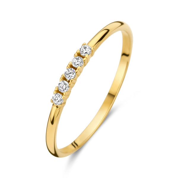 Ring „Stellar Row“ – 14Kt Gelbgold