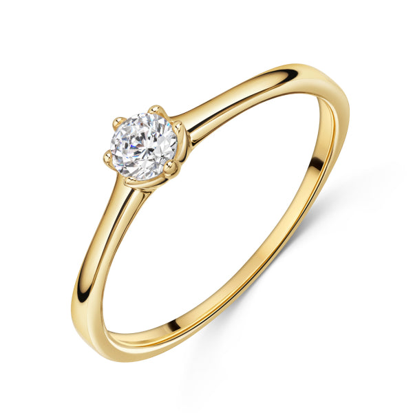Ring „Tapered Glow“ – 333er Gelbgold