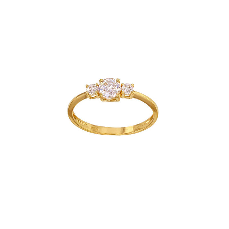 Ring „Trinity Glow“ – 375er Gelbgold