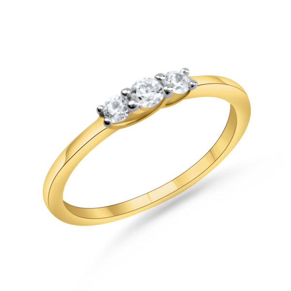Ring „Trio of Light“ – 333er Gold