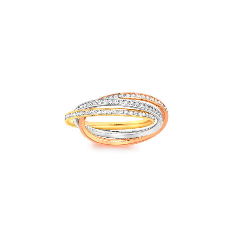 Ring „Triple Bond“ – 375er Gold
