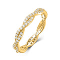 Ring „Twisted Brilliance“ – aus vergoldetem 925er Silber