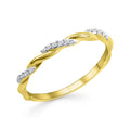 Ring „Twisted Infinity“ – vergoldetem 925er Silber