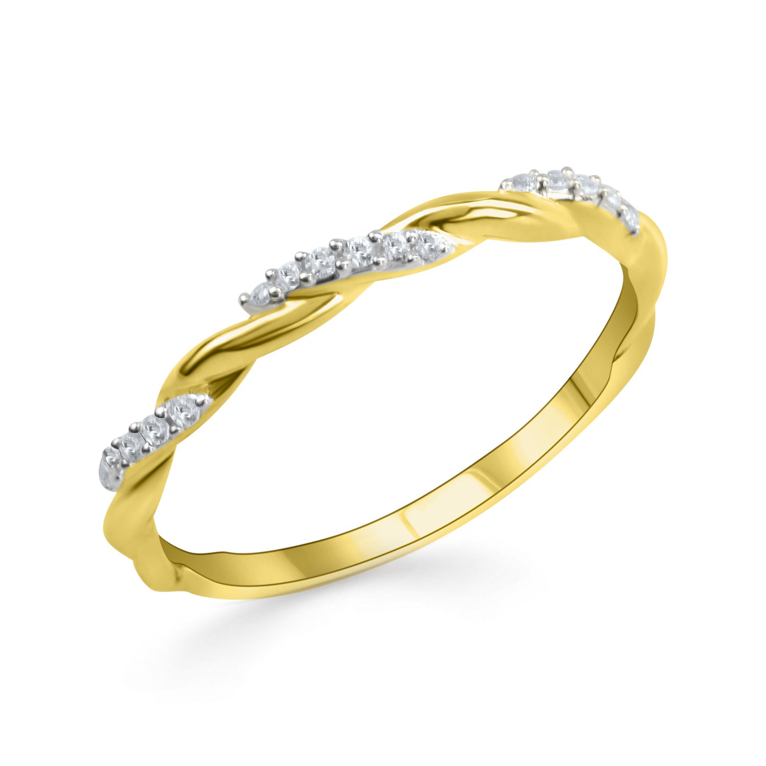 Ring „Twisted Infinity“ – vergoldetem 925er Silber