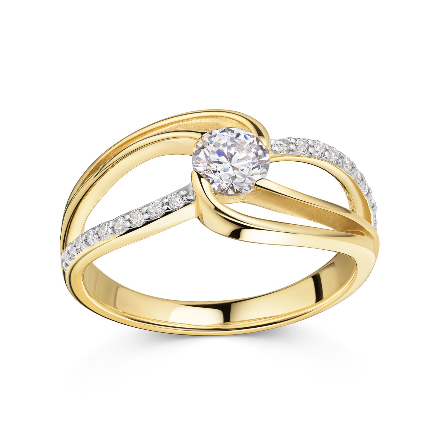 Ring „Zenith Wave“ – 925 Silber, 18k vergoldet