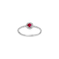 Rubin-Ring „Eternal Flame“ – 18k Weißgold