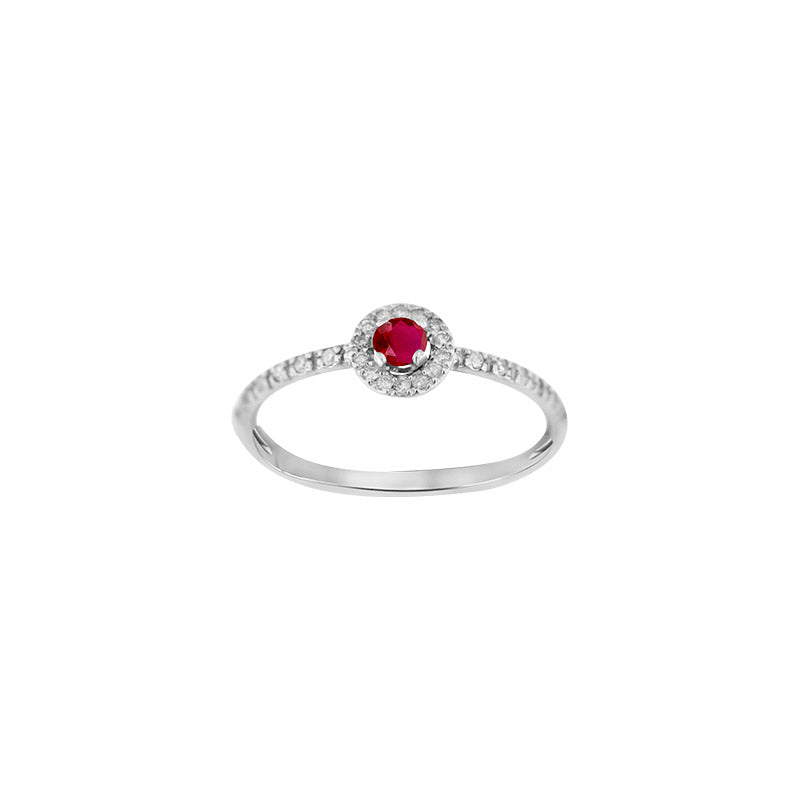 Rubin-Ring „Eternal Flame“ – 18k Weißgold