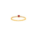 Rubin-Ring „Velvet Fire“ – 18k Gelbgold