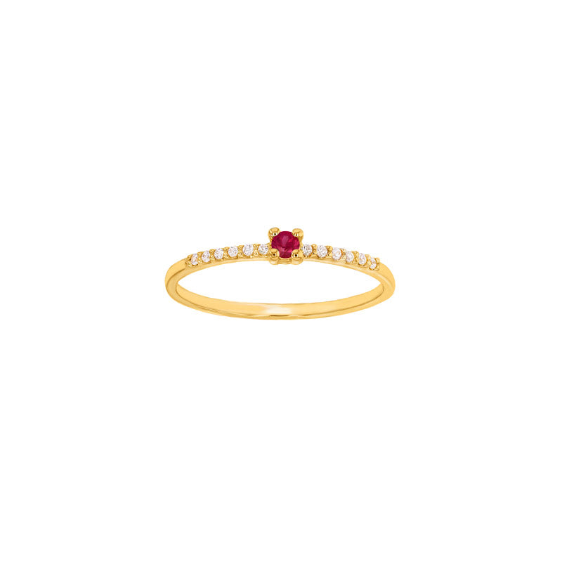 Rubin-Ring „Velvet Fire“ – 18k Gelbgold