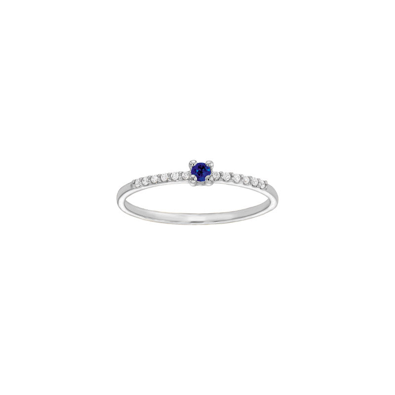 Saphir-Ring „Celestial Glow“ – 18k Weißgold