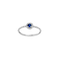 Saphir-Ring „Ocean Brilliance“ – 18k Weißgold