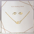 Set „Goldenes Herz-Duo“ – Exklusives Collier & Ohrstecker (vergoldet)