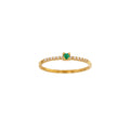 Smaragd-Ring „Emerald Glow“ – 18k Gelbgold