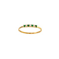 Smaragd- & Diamant-Ring „Green Radiance“ – 18k Gelbgold