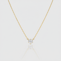 Solitär-Collier „Stellar Sparkle“ – 18k Gelbgold (4 mm)