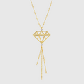 Statement-Collier „Diamond Silhouette“ – 375er Gold Bicolor