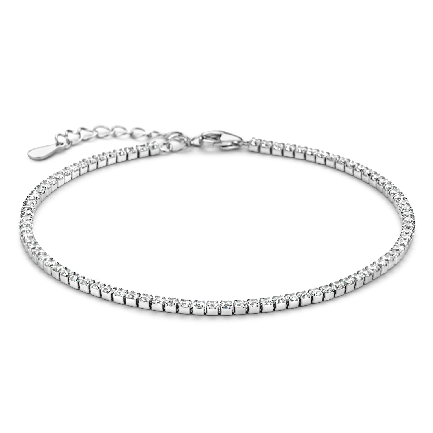 Tennisarmband „Arctic Brilliance Elite“ – aus rhodiniertem 925er Sterling Silber