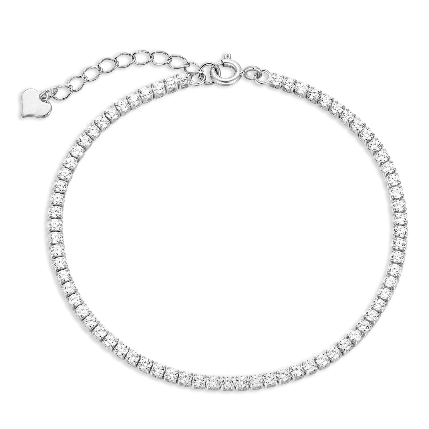 Tennisarmband „Arctic Brilliance“ – aus rhodiniertem 925er Sterling Silber