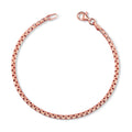 Venezianerarmband „Rosé Cube Elite“ – aus rosévergoldetem 925er Sterling Silber