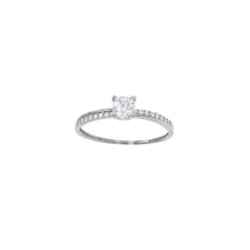 Weißgold-Ring „Crystal Path“ – 750er Gold (18Kt)