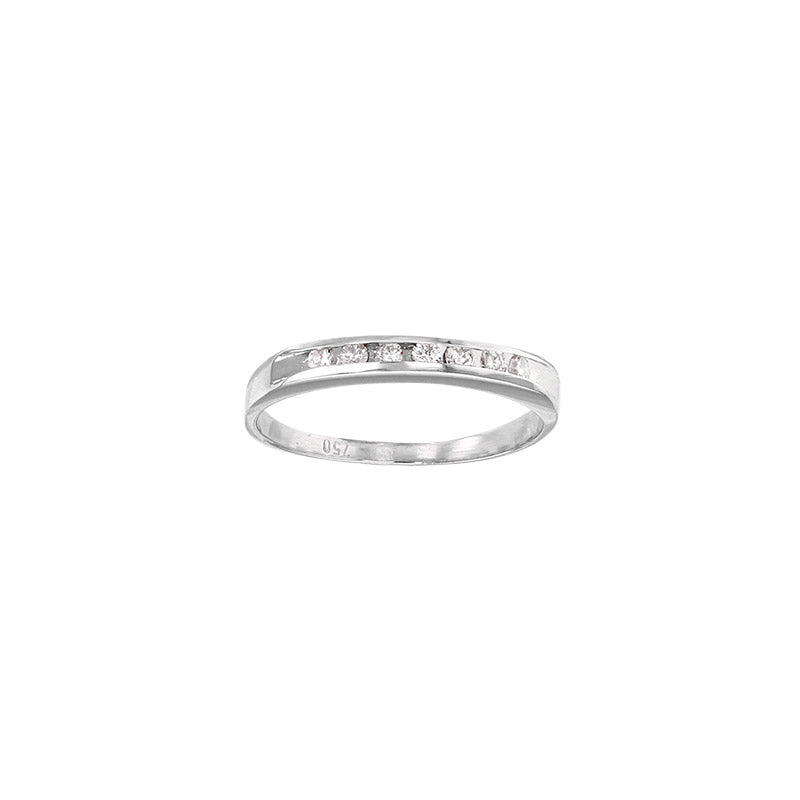 Weißgold-Ring „Lunar Channel“ – 18k Gold
