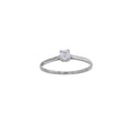 Weißgold-Solitär „Nordic Frost“ – 18k Gold
