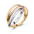 Wickelring „Unity Wave“ – aus rhodiniertem & vergoldetem 925er Silber