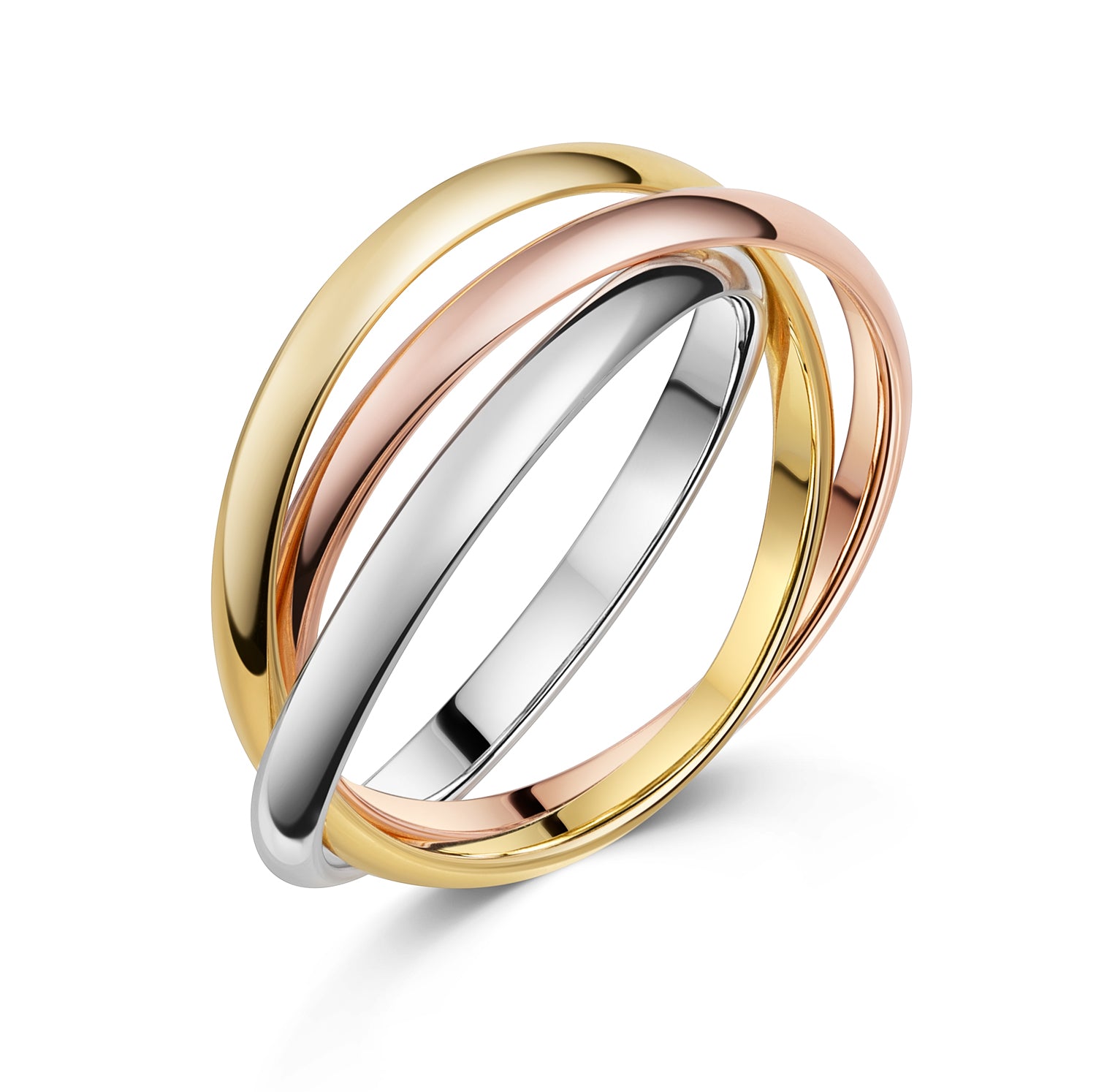 Wickelring „Unity Wave“ – aus rhodiniertem & vergoldetem 925er Silber